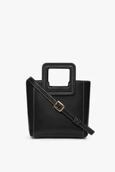 Mini Shirley Leather Bag | Black