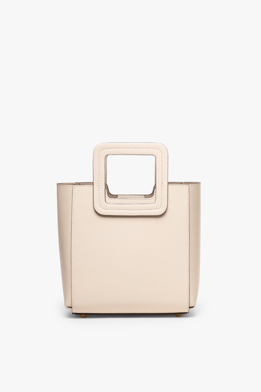 Mini Shirley Leather Bag | Cream