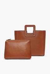 Shirley Leather Bag | Saddle