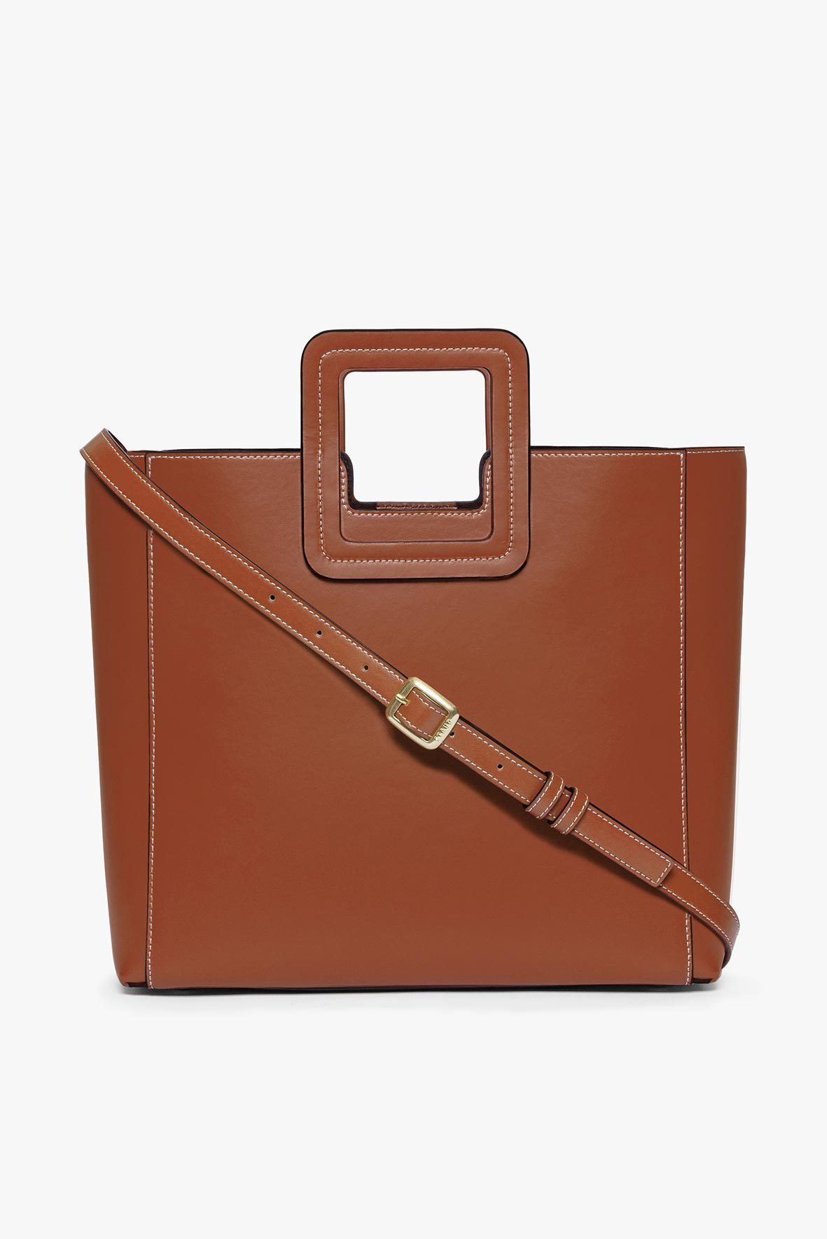 Shirley Leather Bag | Saddle