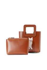 Custom Mini Shirley Leather Bag | Tan