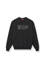 CUSTOM Kmsumu x C.BONZ OVERSIZED SWEATSHIRT | BLACK