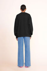 CUSTOM Kmsumu x C.BONZ OVERSIZED SWEATSHIRT | BLACK