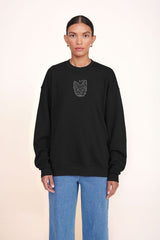 CUSTOM Kmsumu x C.BONZ OVERSIZED SWEATSHIRT | BLACK