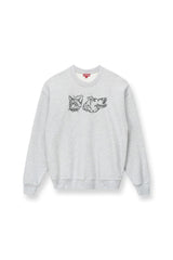 CUSTOM Kmsumu x C.BONZ OVERSIZED SWEATSHIRT | GREY