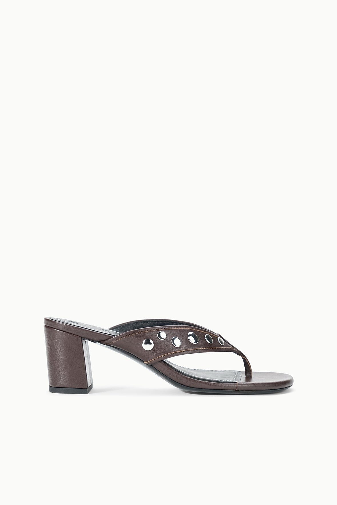 Nova Thong Heel | Espresso Studs