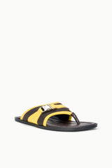 Kacey Thong Sandal | Espresso Lemon