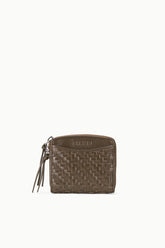 Mae Hand - Woven Wallet | Truffle