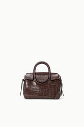 Maude Mini Carryall | Espresso Croco
