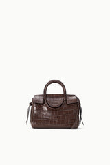 Maude Mini Carryall | Espresso Croco