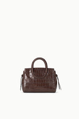 Maude Mini Carryall | Espresso Croco