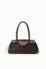 Maude Shoulder Bag | Espresso Croco