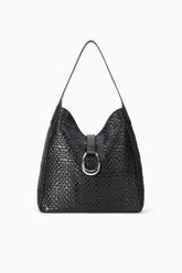 Maya Hobo Bag | Black Woven