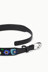 Moon Buckle Belt | Beaded Millefiore