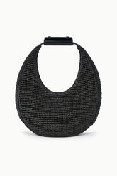 Moon Raffia Bag | Black Raffia