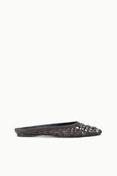 Otto Flat Mule | Espresso Knotted
