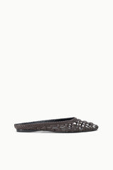 Otto Flat Mule | Espresso Knotted