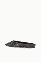 Otto Flat Mule | Espresso Knotted