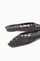 Otto Flat Mule | Espresso Knotted