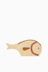 Pesce Raffia Clutch | Natural Tan