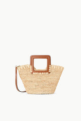 Shirley Raffia Mini Bucket | Natural Tan