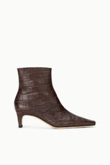 Wally Ankle Boot | Espresso Croco