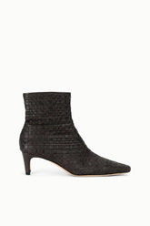 Wally Ankle Boot | Espresso Woven Leather