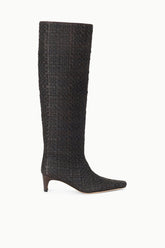Wally Boot | Espresso Woven Leather