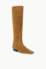 Wally Flat Boot | Tan Suede