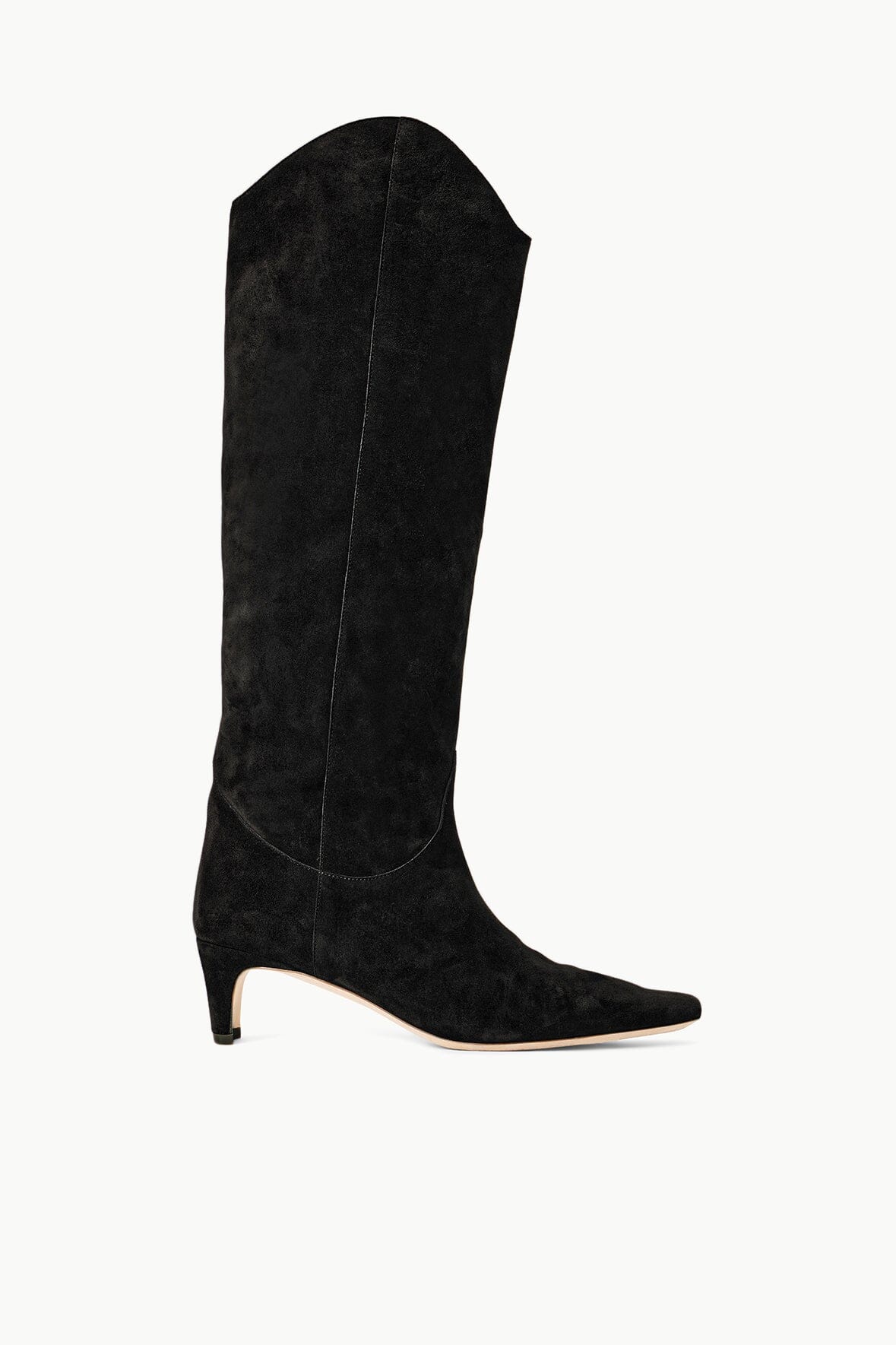 Western Wally Boot | Black Suede