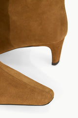 Wide Shaft Wally Boot | Tan Suede
