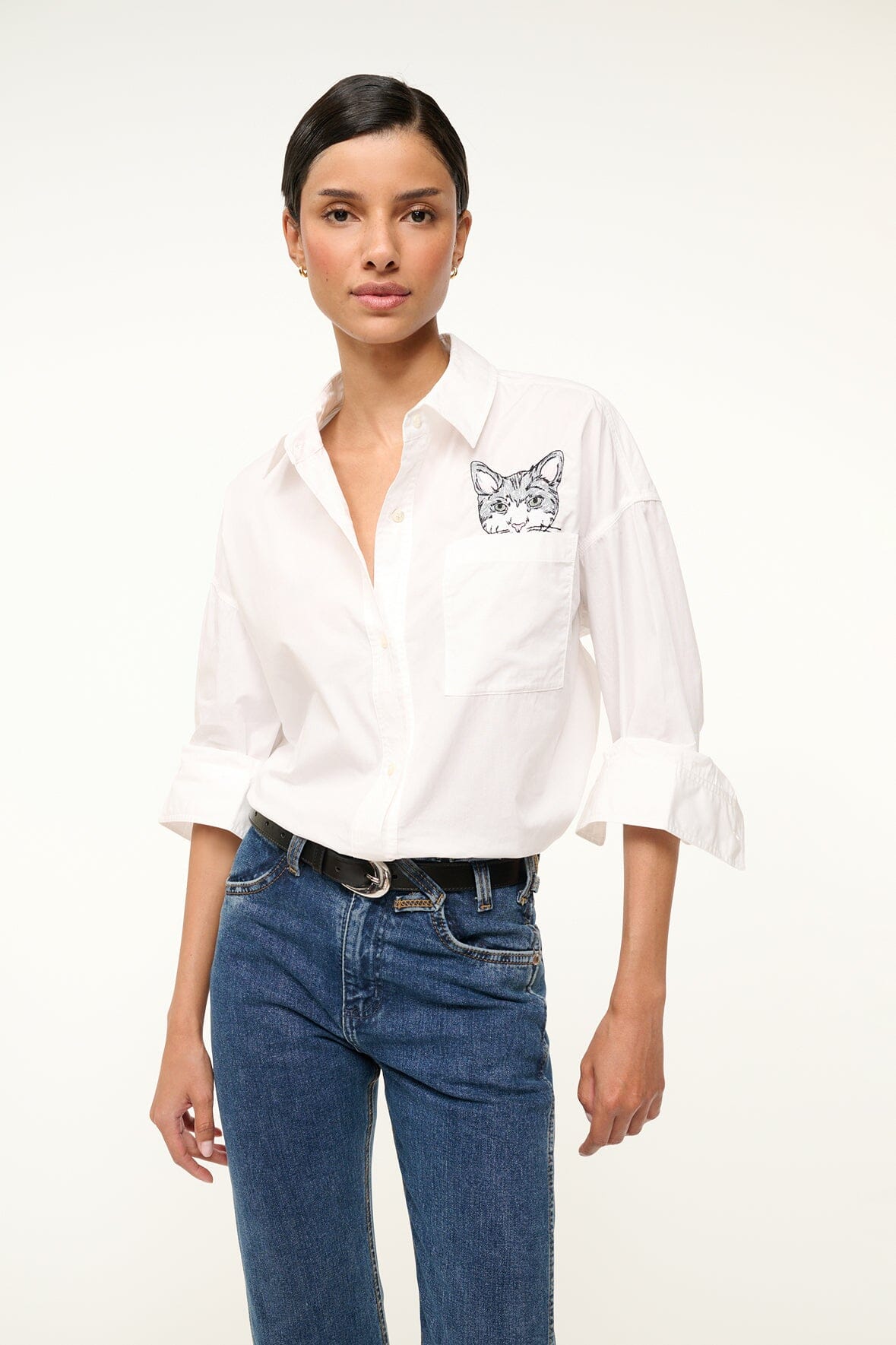 CUSTOM Kmsumu x C.BONZ CLASSIC OVERSIZED SHIRT | WHITE