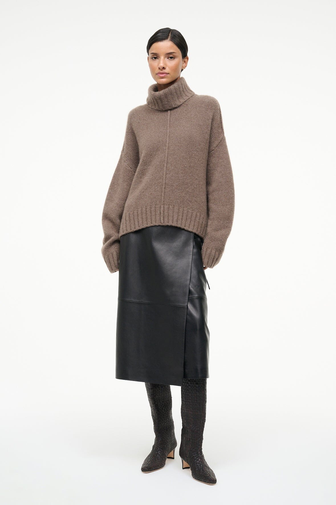 Wally Boot | Espresso Woven Leather