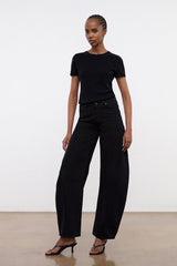 Jackson Barrel Jean | Studded Black