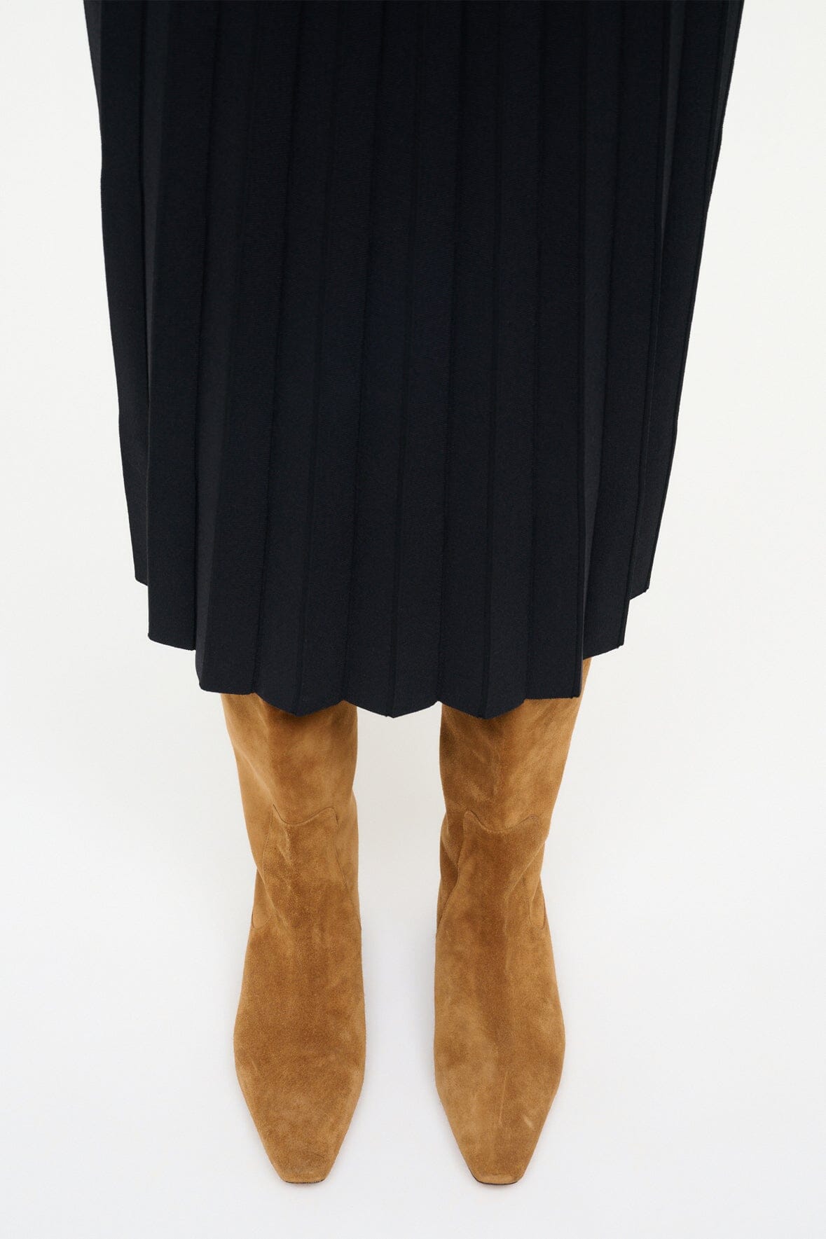 Wally Flat Boot | Tan Suede