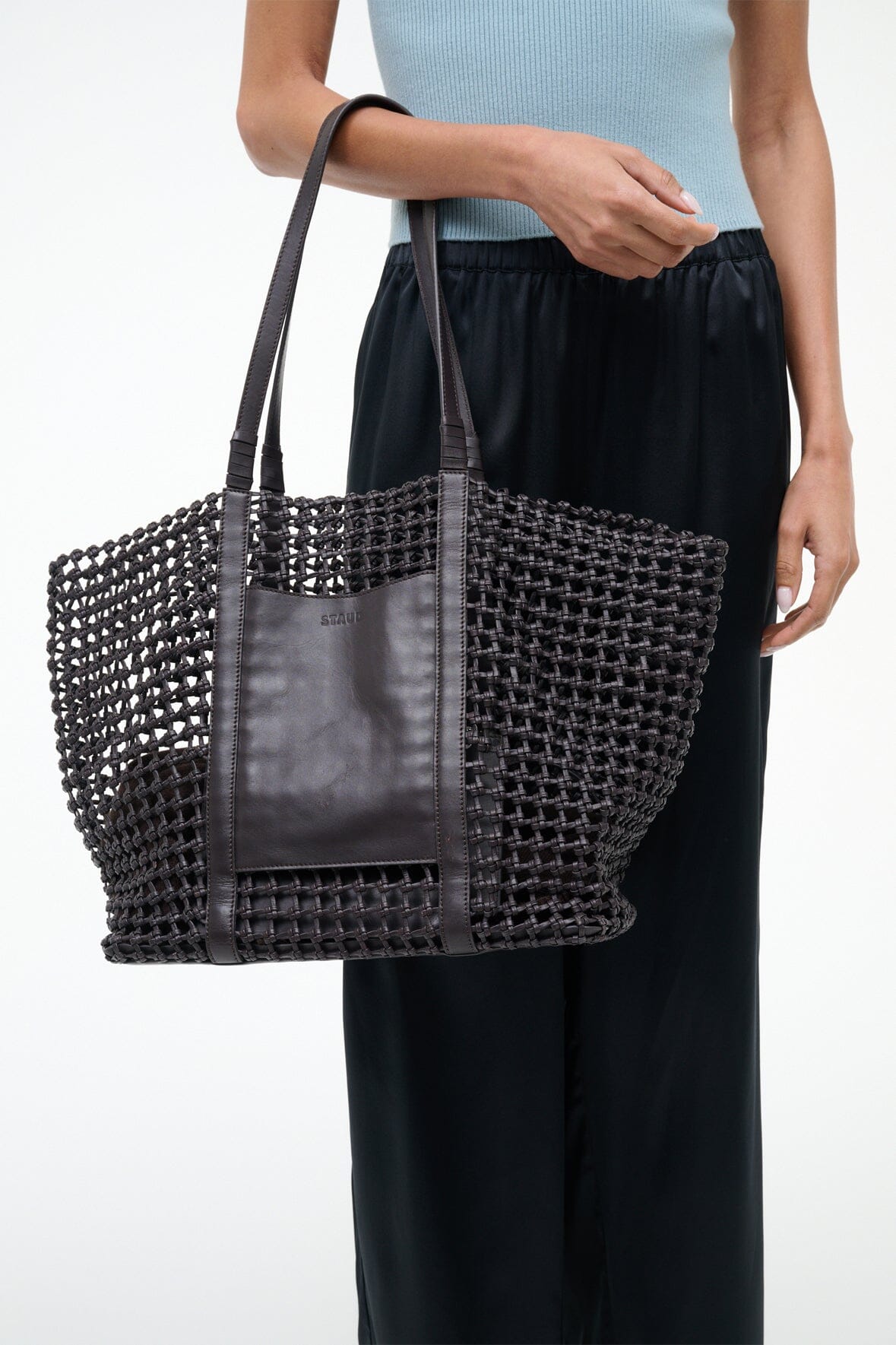 Getaway Hand - Knotted Tote Bag | Espresso