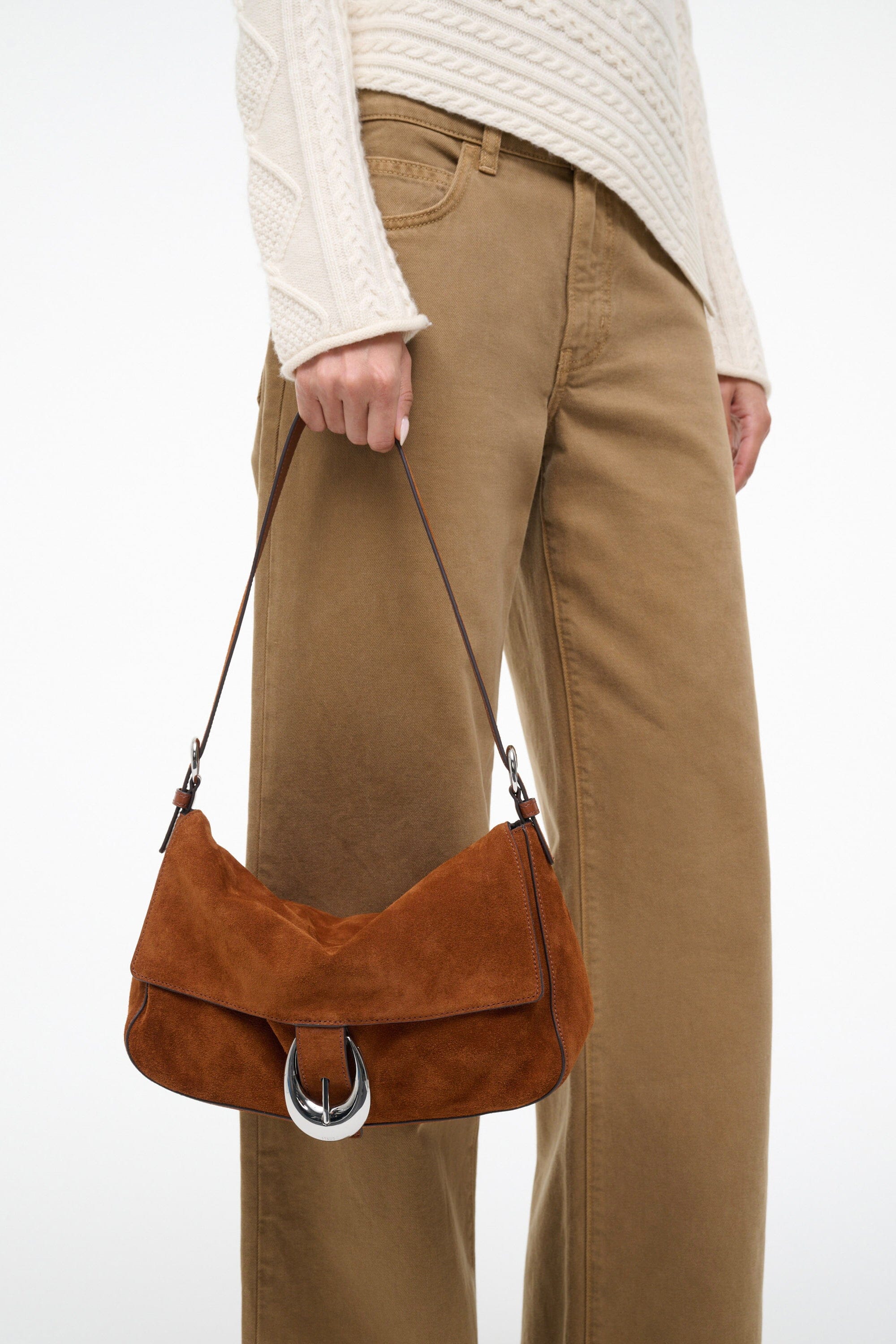 Harlow Medium Bag | Tabac Suede