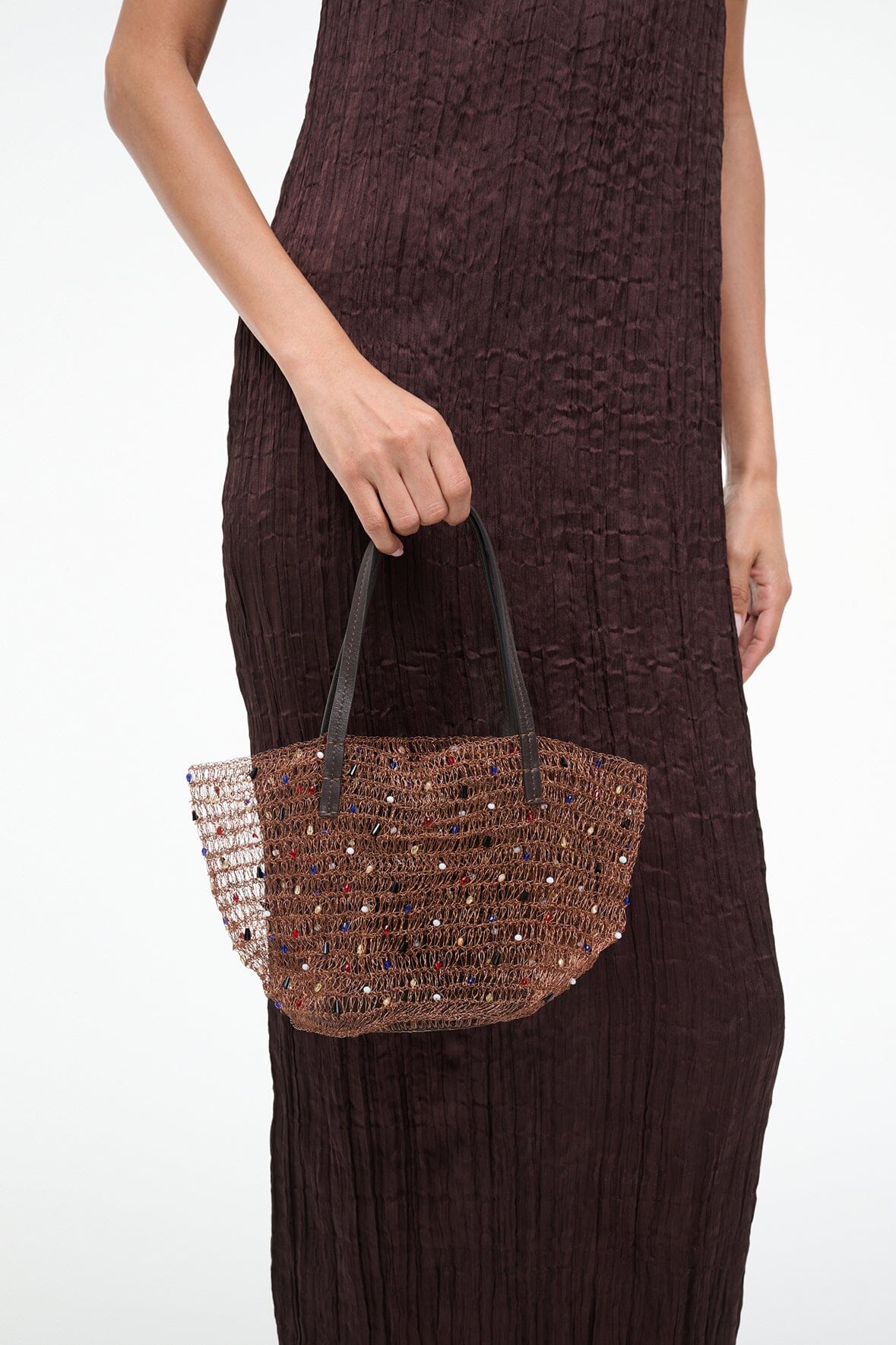 Jewel Bucket Bag | Multi Color Beads