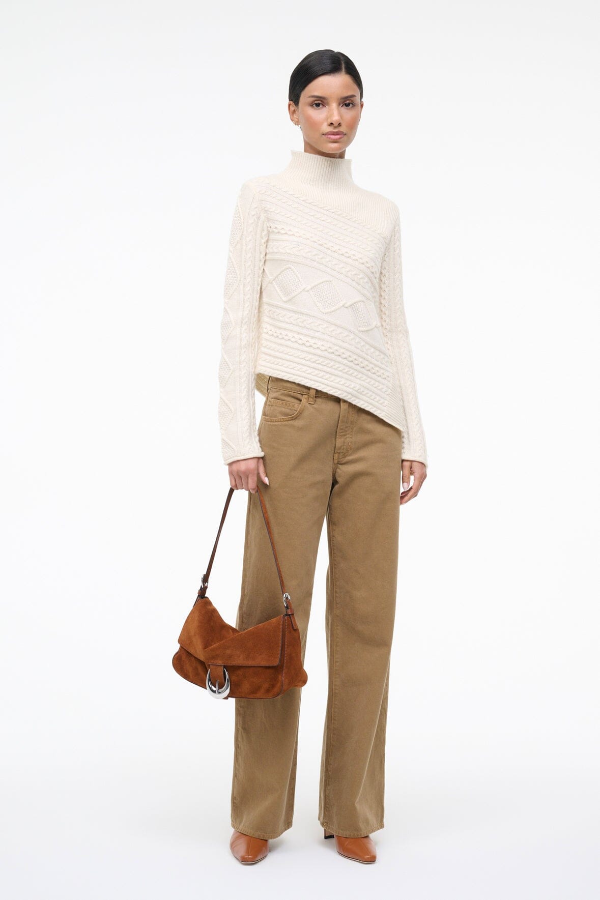 Harlow Medium Bag | Tabac Suede
