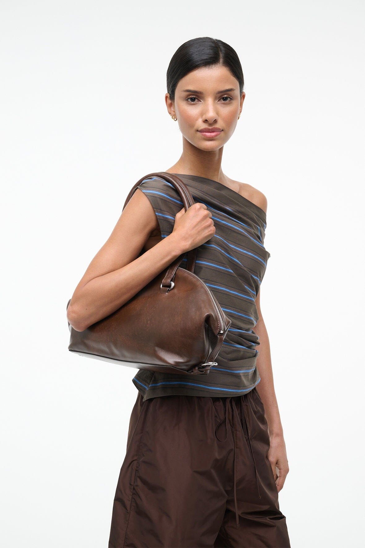 Hester Shoulder Bag | Espresso Distressed