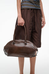 Hester Shoulder Bag | Espresso Distressed