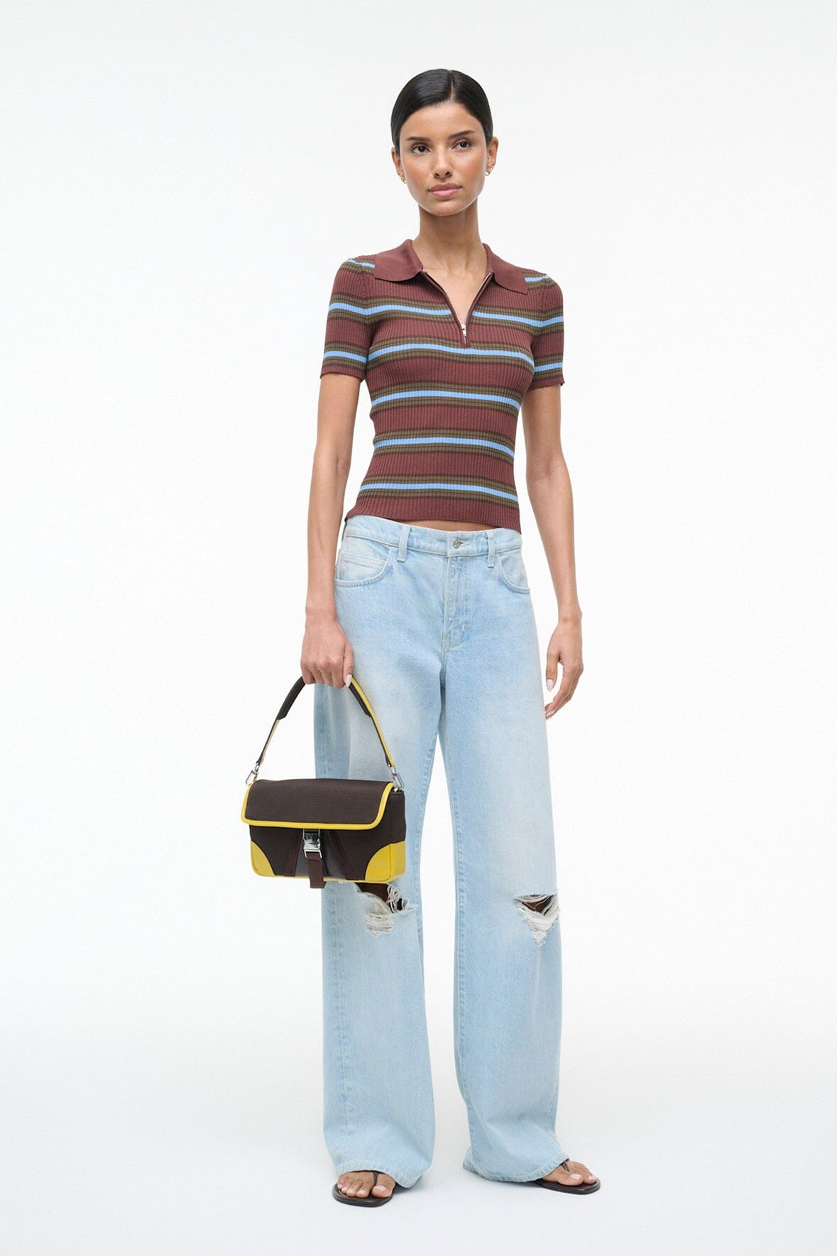 Tony Shoulder Bag | Espresso Lemon