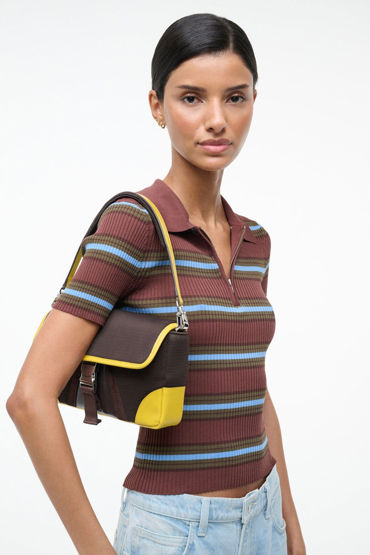 Tony Shoulder Bag | Espresso Lemon