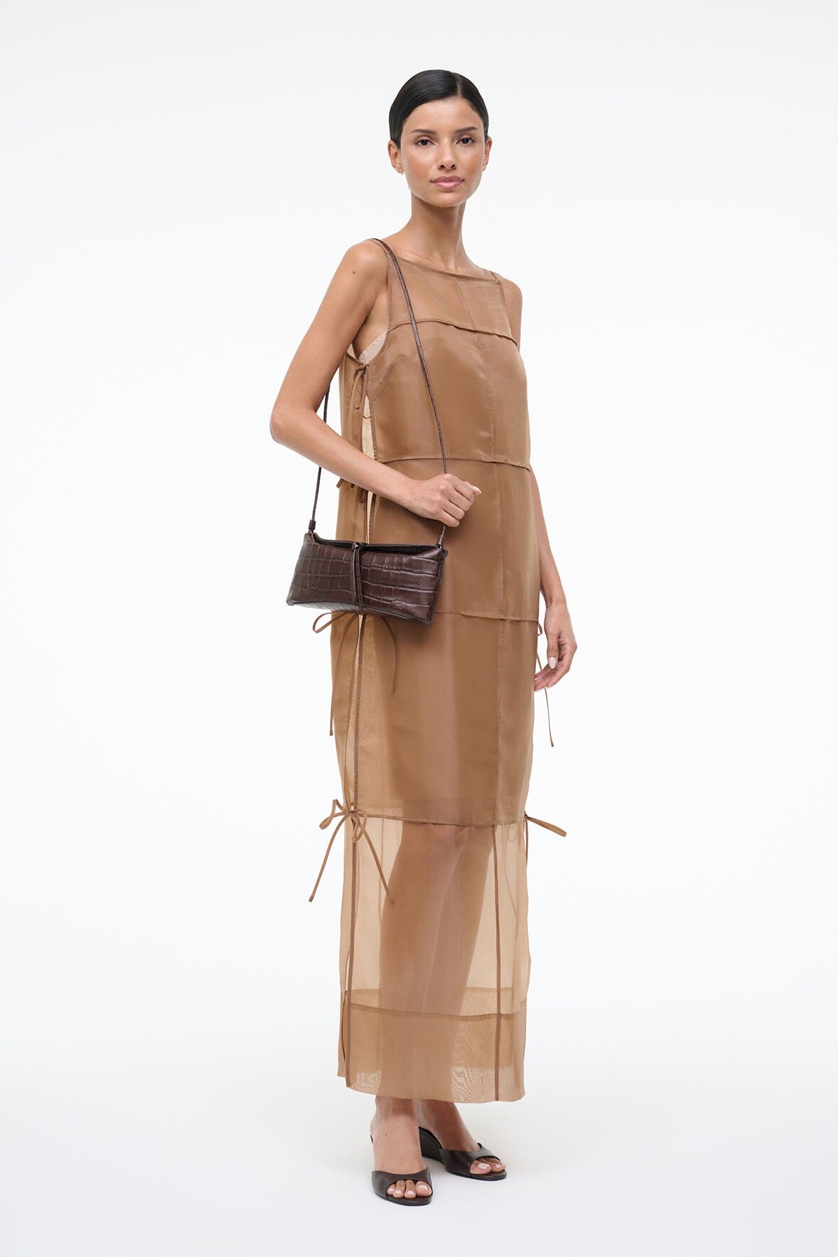 Eve Clutch | Espresso Croco