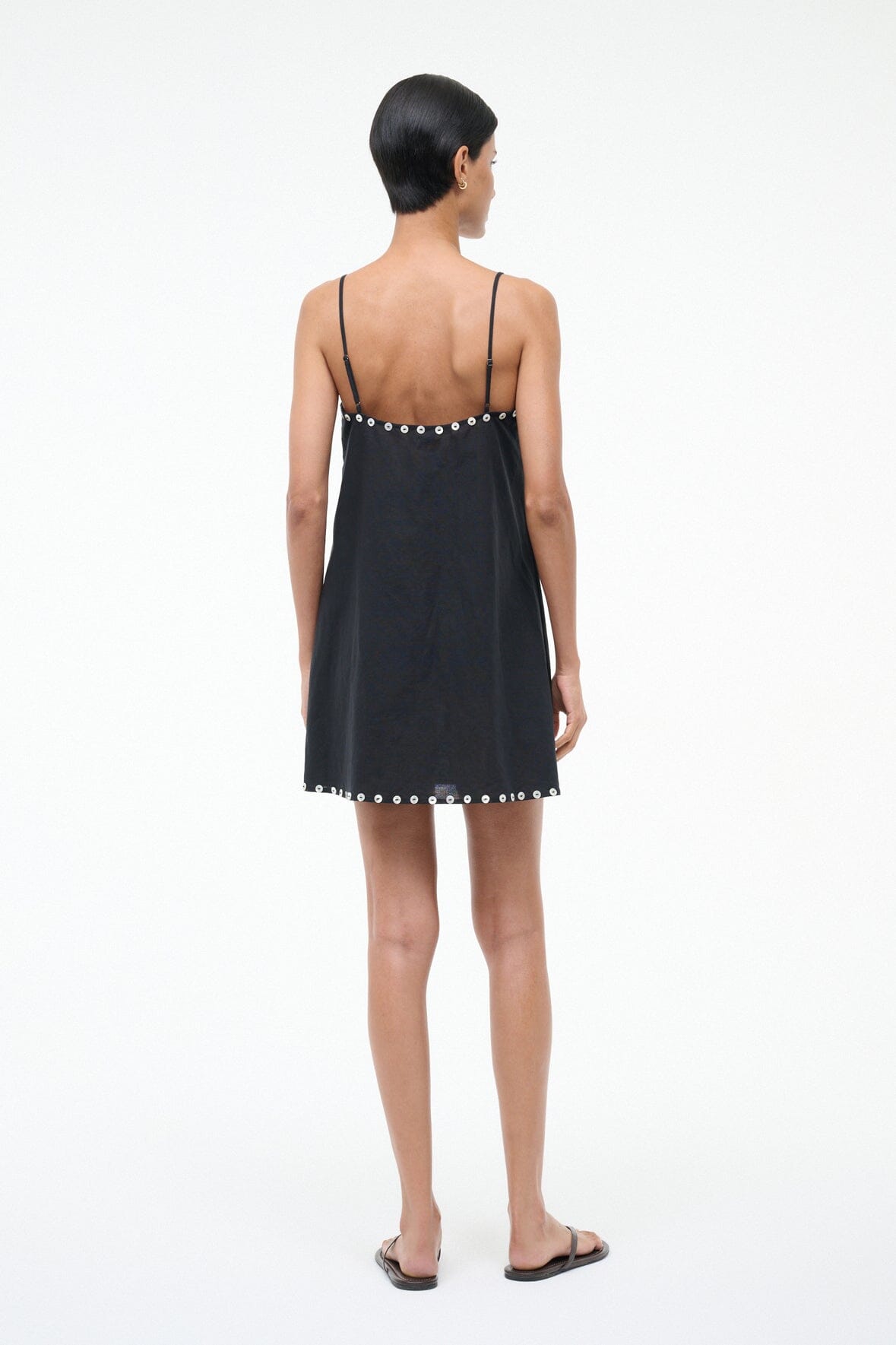 Laura Mini Coverup Dress | Black