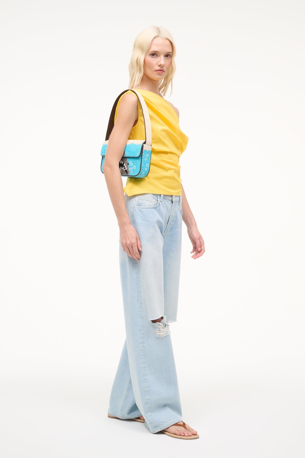 Tommy Beaded Bag | Great White