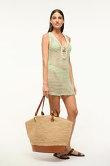 Squillo Raffia Tote | Natural Tan