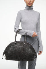 Hester Satchel | Espresso Woven Leather