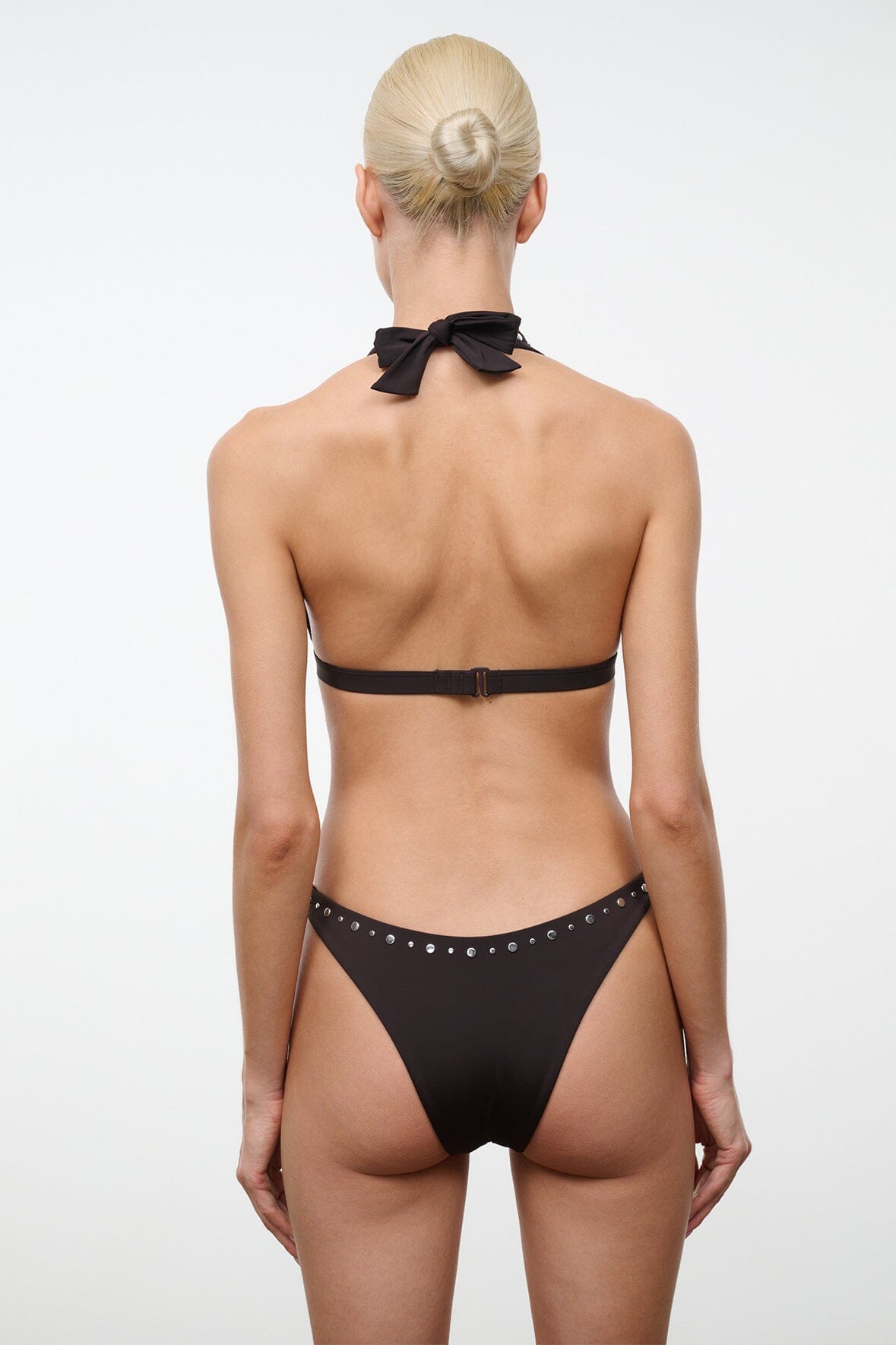 Irina Bikini Top | Espresso Studs