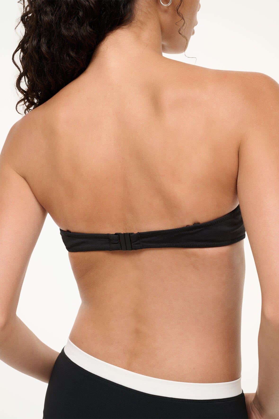 Jo Balconette Bikini Top | Black White